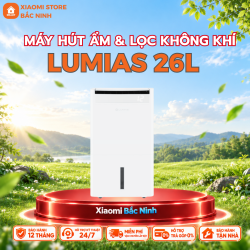 Máy hút ẩm kiêm lọc khí thông minh 26L Lumias D6S-26L