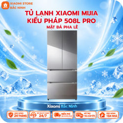 Tủ lạnh 4 cánh Xiaomi Mijia 508L Pro BCD-508WFTGBI – Kiểu Pháp, phiên bản đá pha lê, làm lạnh kép