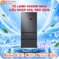 Tủ lạnh 4 cánh Xiaomi Mijia 513L Pro BCD-513WFTMSA- Kiểu Pháp, làm lạnh kép, Dual Inverter