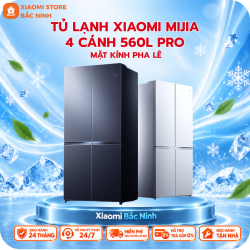 Tủ lạnh 4 cánh Xiaomi Mijia 560L Pro - Mặt kính pha lê, Làm đá tự động, công nghệ Micro-Ice Fresh
