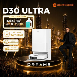 Robot hút bụi lau nhà Dreame D30 Ultra | Lực hút 25.000Pa