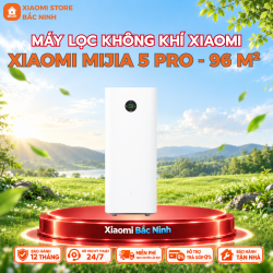Máy lọc không khí Xiaomi Mijia 5 Pro, trang bị quạt kép, lưu lượng gió khủng 800m3/h