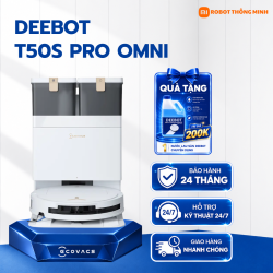 Robot hút bụi lau nhà Ecovacs Deebot T50s Pro Omni
