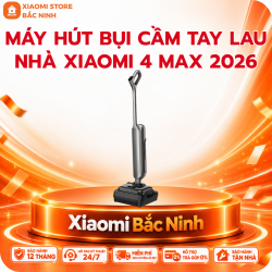 Máy Hút Bụi Cầm Tay Lau Nhà Xiaomi 4 Max Model 2026 Gập Nghiêng 180 Độ