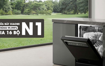Máy rửa bát 16 bộ Xiaomi Mijia N1 Smart Dishwasher sẽ giúp bạn giải phóng sức lao động