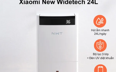 Máy hút ẩm XIAOMI NEW WIDETECH 24L: Trợ thủ cho cuộc sống trong lành