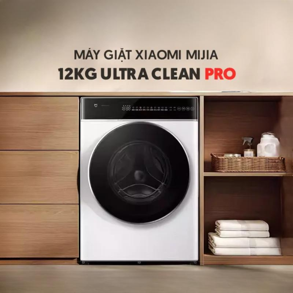 Máy giặt 12kg Xiaomi Mijia MJ301 Ultra Clean Pro – Động cơ truyền động trực tiếp DD, khử trùng 99,99%, kết nối thông minh